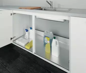 Aluminium cabinet liners are a clever way to protect your kitchen cabinets